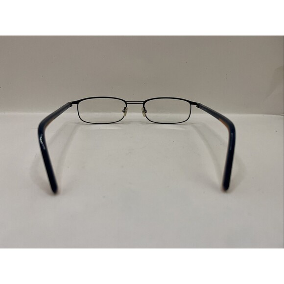 L\'Amy Eyeglasses France Lattitude 1B C02 Blue/Orange Frames Only Black 53-20-135